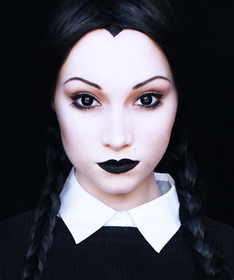 diy wednesday addams makeup|wednesday addams makeup tutorial.